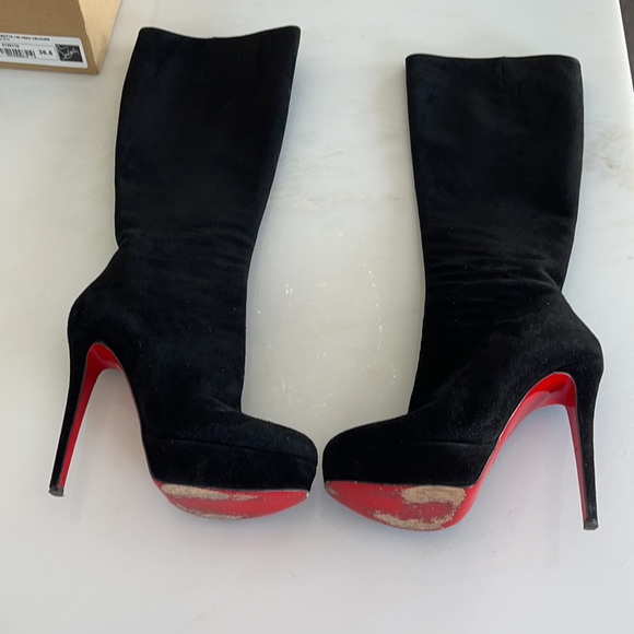 Bianca suede Christian Louboutin boot - Picture 4 of 6